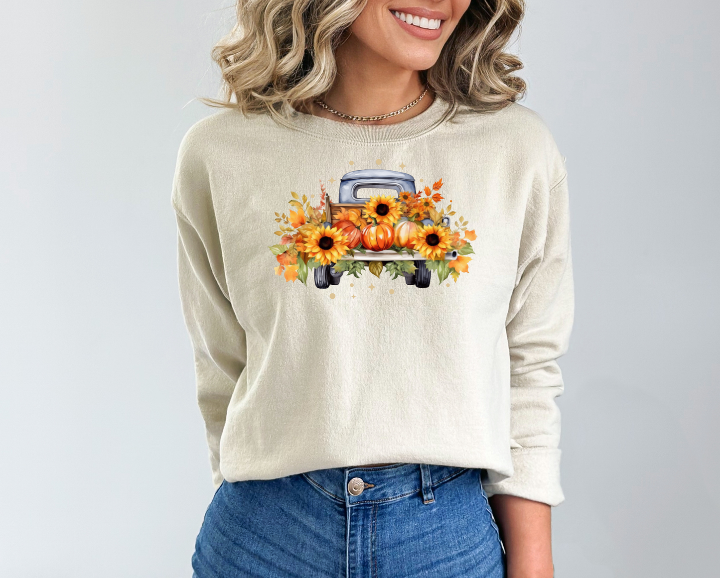 Sunflower Pumpkin Truck